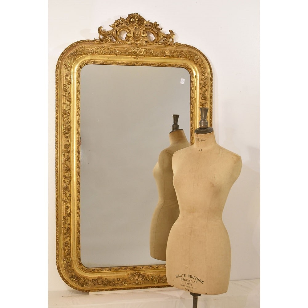 SPC182 1 antique gold leaf mirror antic louis philippe.jpg